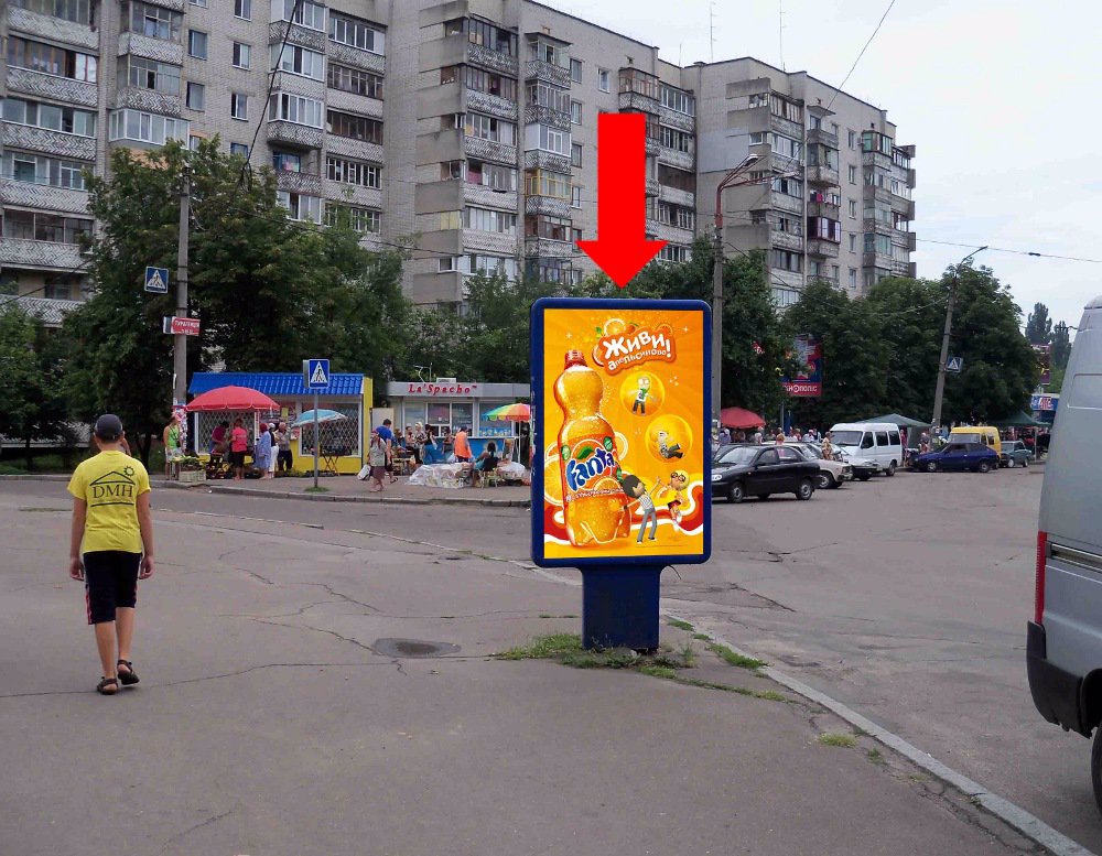 Сітілайт №159411 в місті Черкаси (Черкаська область), розміщення зовнішнішньої реклами, IDMedia-оренда найнижчі ціни!