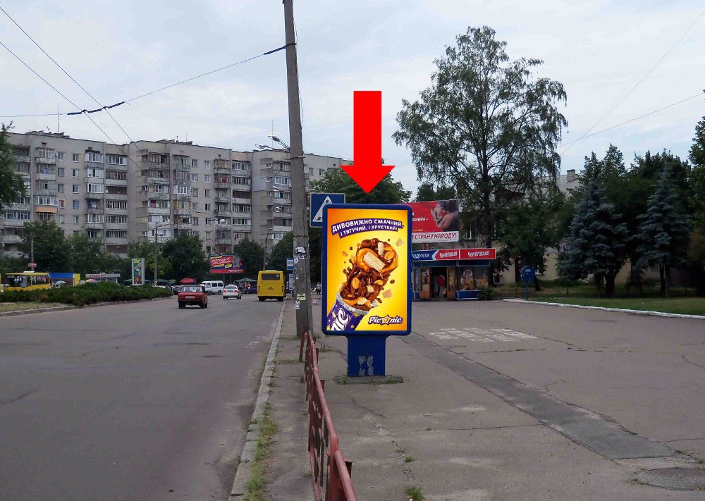 Сітілайт №159416 в місті Черкаси (Черкаська область), розміщення зовнішнішньої реклами, IDMedia-оренда найнижчі ціни!