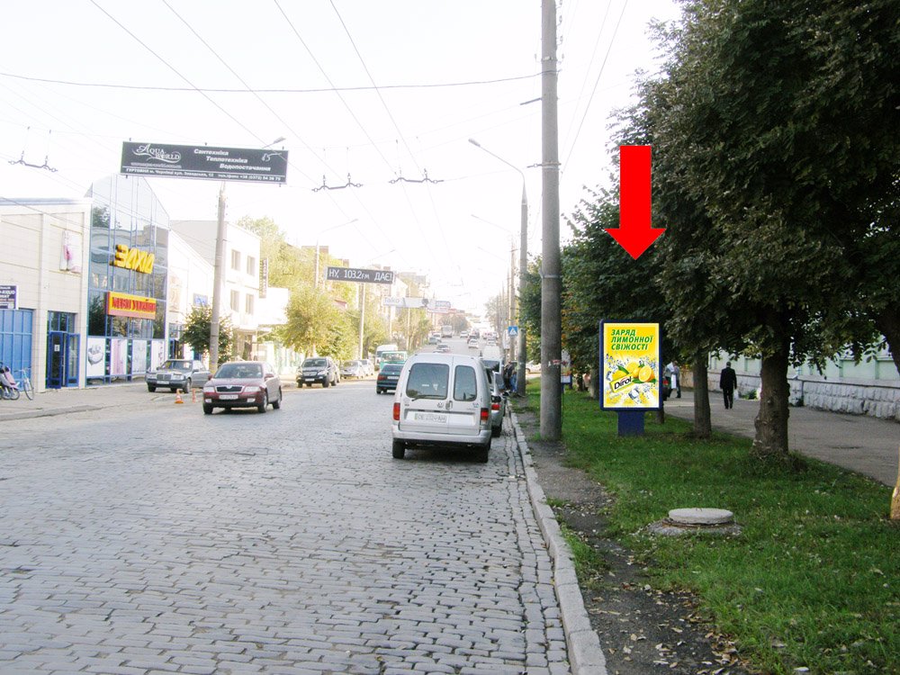 Сітілайт №160231 в місті Чернівці (Чернівецька область), розміщення зовнішнішньої реклами, IDMedia-оренда найнижчі ціни!