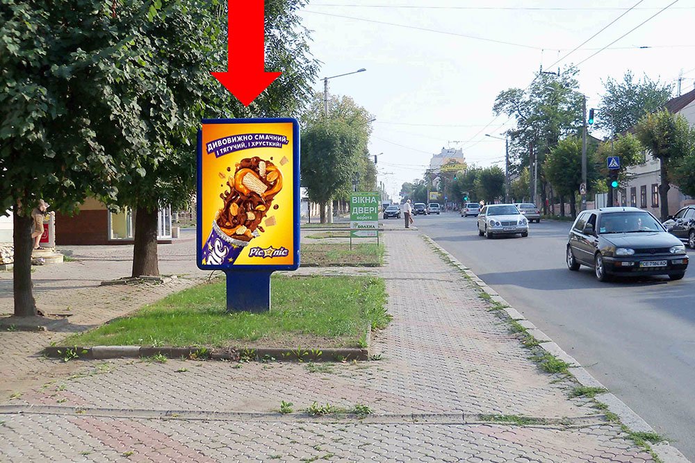 Сітілайт №160240 в місті Чернівці (Чернівецька область), розміщення зовнішнішньої реклами, IDMedia-оренда найнижчі ціни!
