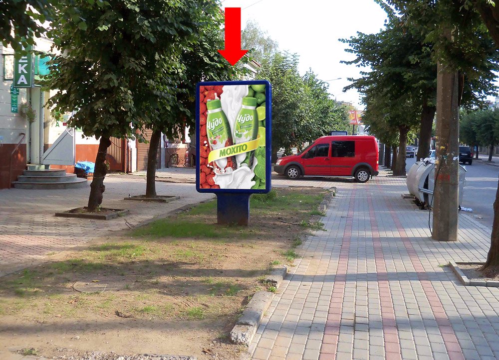 Сітілайт №160244 в місті Чернівці (Чернівецька область), розміщення зовнішнішньої реклами, IDMedia-оренда найнижчі ціни!