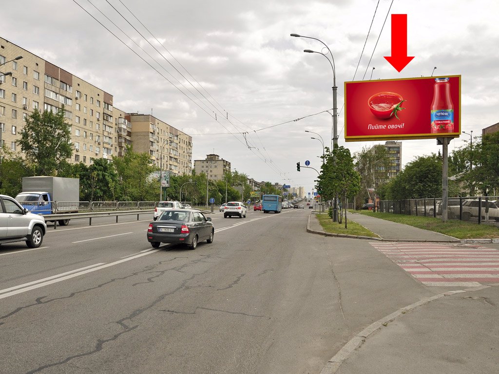 `Экран №160984 в городе Киев (Киевская область), размещение наружной рекламы, IDMedia-аренда по самым низким ценам!`