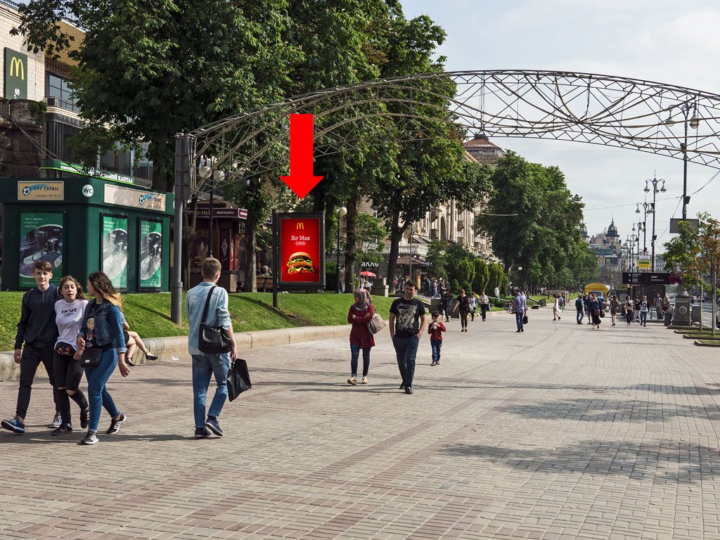 Сітілайт №162275 в місті Київ (Київська область), розміщення зовнішнішньої реклами, IDMedia-оренда найнижчі ціни!