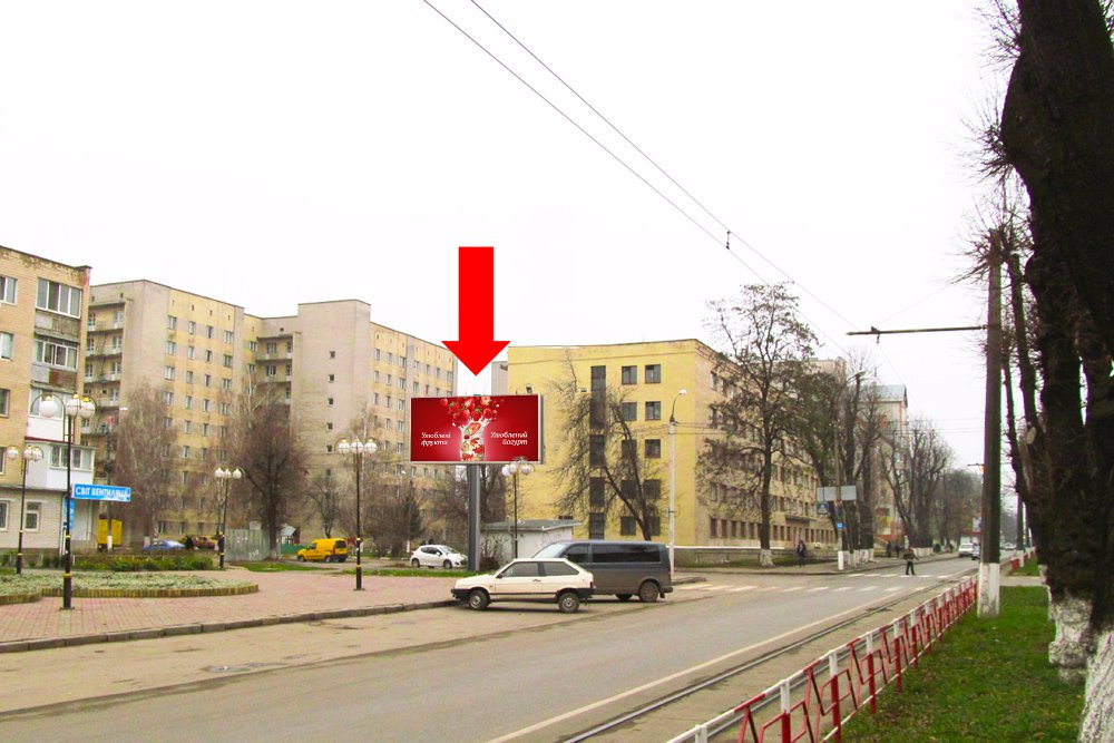 `Билборд №169377 в городе Винница (Винницкая область), размещение наружной рекламы, IDMedia-аренда по самым низким ценам!`