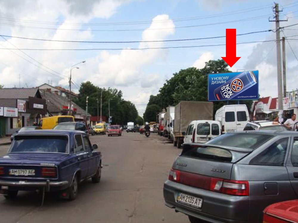 Білборд №173112 в місті Житомир (Житомирська область), розміщення зовнішнішньої реклами, IDMedia-оренда найнижчі ціни!