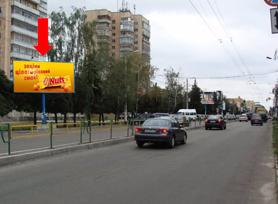 Білборд №173130 в місті Житомир (Житомирська область), розміщення зовнішнішньої реклами, IDMedia-оренда найнижчі ціни!