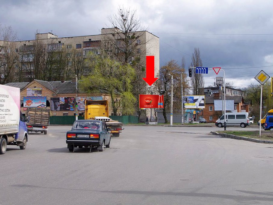 Білборд №173139 в місті Житомир (Житомирська область), розміщення зовнішнішньої реклами, IDMedia-оренда найнижчі ціни!