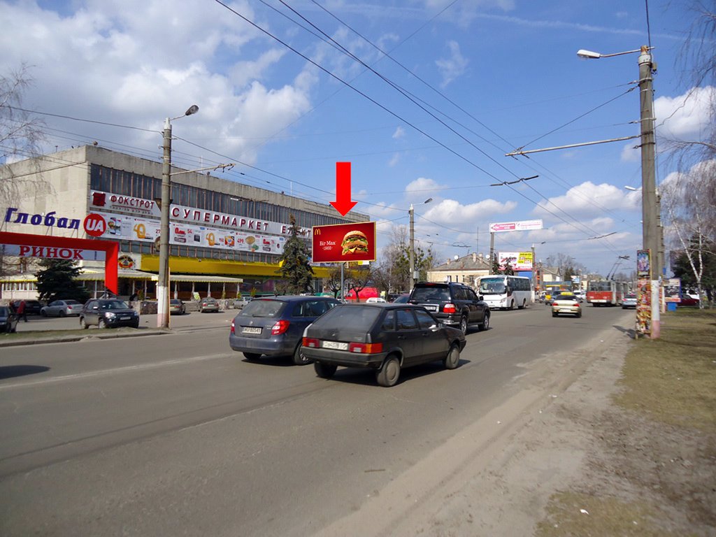 `Билборд №173141 в городе Житомир (Житомирская область), размещение наружной рекламы, IDMedia-аренда по самым низким ценам!`