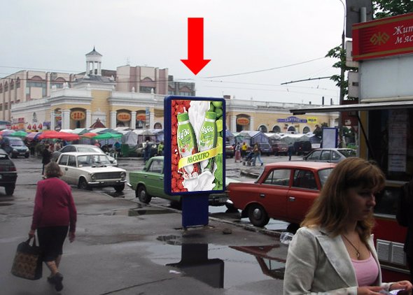 Сітілайт №173158 в місті Житомир (Житомирська область), розміщення зовнішнішньої реклами, IDMedia-оренда найнижчі ціни!