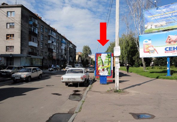 Сітілайт №173159 в місті Житомир (Житомирська область), розміщення зовнішнішньої реклами, IDMedia-оренда найнижчі ціни!