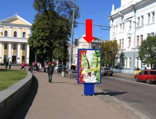 Сітілайт №173160 в місті Житомир (Житомирська область), розміщення зовнішнішньої реклами, IDMedia-оренда найнижчі ціни!