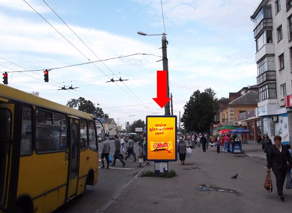 Сітілайт №173163 в місті Житомир (Житомирська область), розміщення зовнішнішньої реклами, IDMedia-оренда найнижчі ціни!
