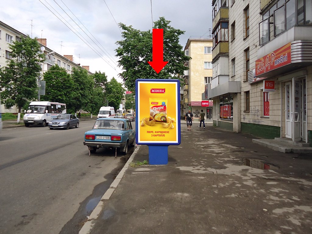 Сітілайт №173175 в місті Житомир (Житомирська область), розміщення зовнішнішньої реклами, IDMedia-оренда найнижчі ціни!
