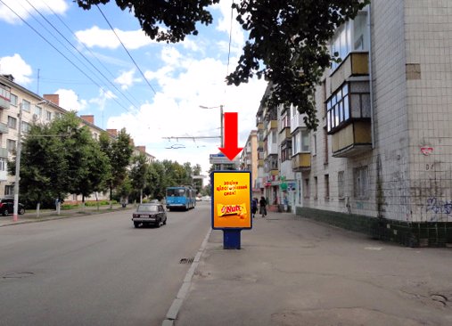 Сітілайт №173177 в місті Житомир (Житомирська область), розміщення зовнішнішньої реклами, IDMedia-оренда найнижчі ціни!