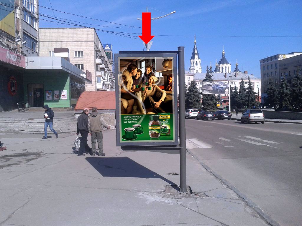 Сітілайт №173184 в місті Житомир (Житомирська область), розміщення зовнішнішньої реклами, IDMedia-оренда найнижчі ціни!