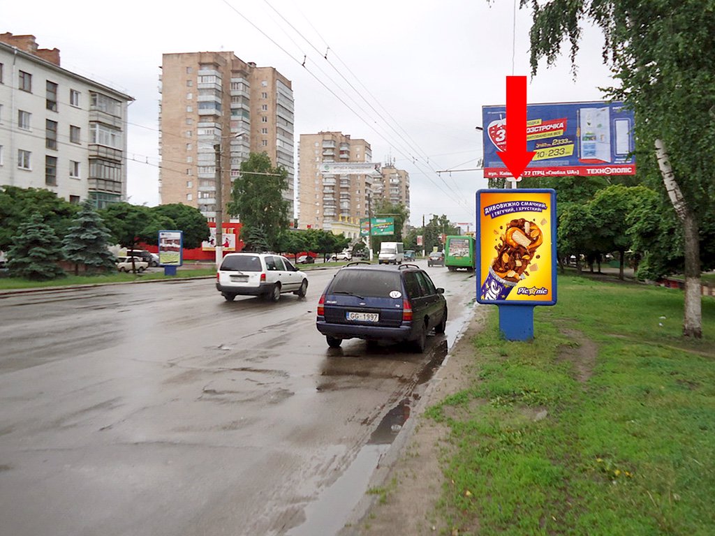 Сітілайт №173193 в місті Житомир (Житомирська область), розміщення зовнішнішньої реклами, IDMedia-оренда найнижчі ціни!