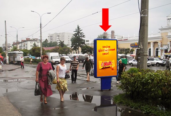 Сітілайт №173358 в місті Житомир (Житомирська область), розміщення зовнішнішньої реклами, IDMedia-оренда найнижчі ціни!