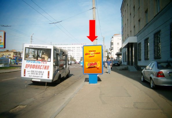 `Ситилайт №173365 в городе Житомир (Житомирская область), размещение наружной рекламы, IDMedia-аренда по самым низким ценам!`