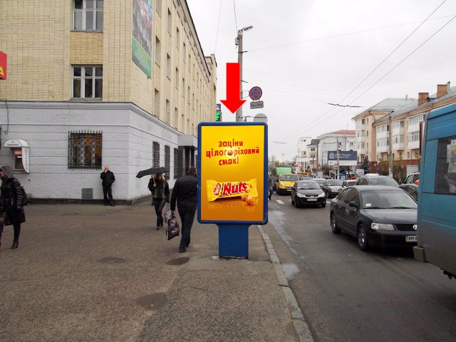 Сітілайт №173368 в місті Житомир (Житомирська область), розміщення зовнішнішньої реклами, IDMedia-оренда найнижчі ціни!