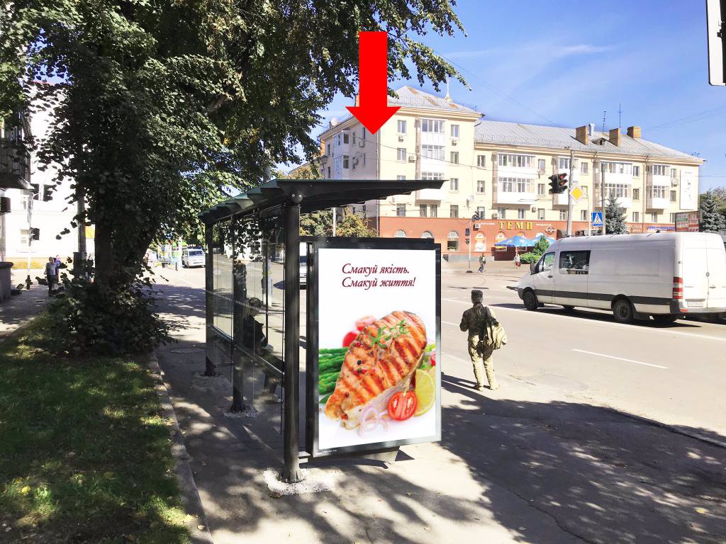 Сітілайт №173377 в місті Житомир (Житомирська область), розміщення зовнішнішньої реклами, IDMedia-оренда найнижчі ціни!
