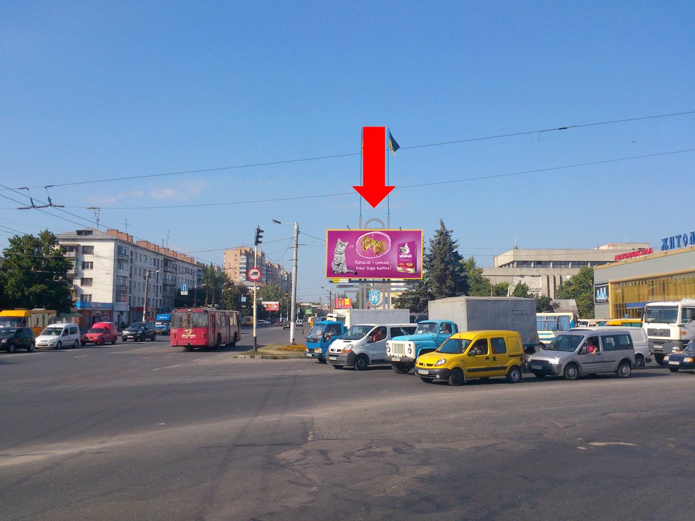 Білборд №173385 в місті Житомир (Житомирська область), розміщення зовнішнішньої реклами, IDMedia-оренда найнижчі ціни!
