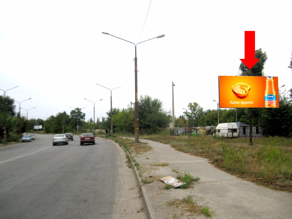 `Билборд №174212 в городе Запорожье (Запорожская область), размещение наружной рекламы, IDMedia-аренда по самым низким ценам!`