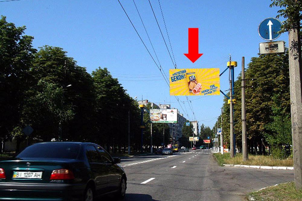 `Билборд №176061 в городе Кременчуг (Полтавская область), размещение наружной рекламы, IDMedia-аренда по самым низким ценам!`