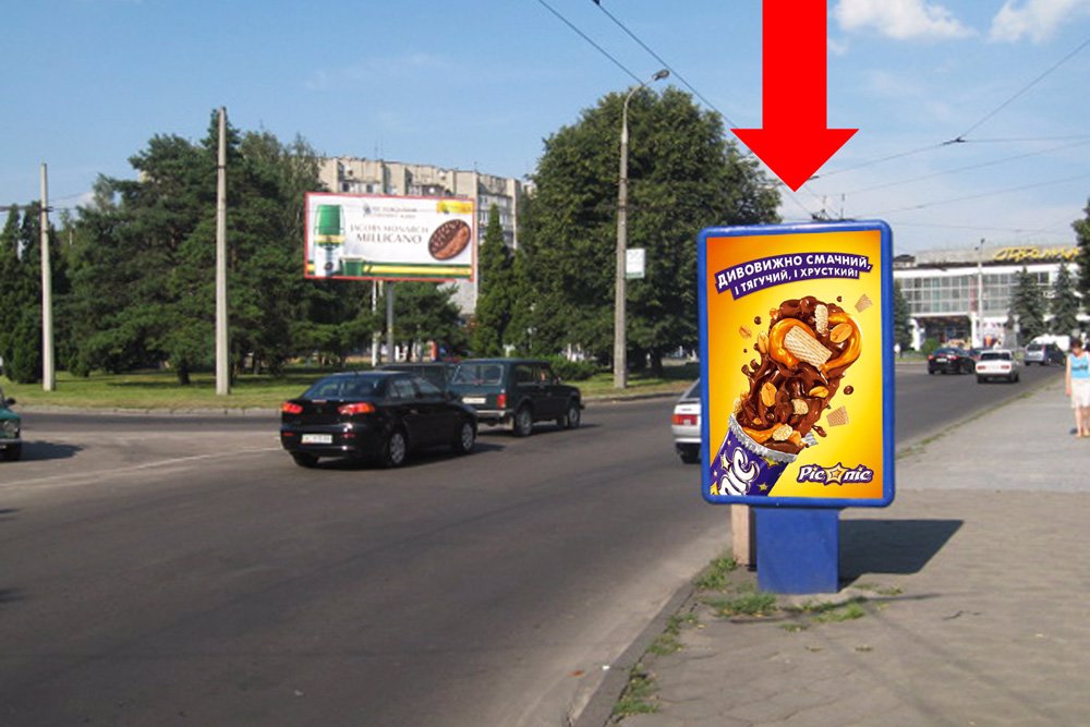 Сітілайт №177059 в місті Луцьк (Волинська область), розміщення зовнішнішньої реклами, IDMedia-оренда найнижчі ціни!