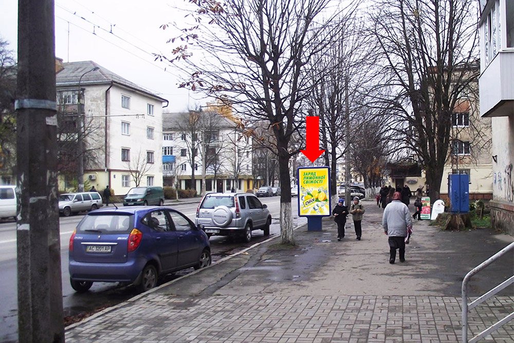 Сітілайт №177092 в місті Луцьк (Волинська область), розміщення зовнішнішньої реклами, IDMedia-оренда найнижчі ціни!