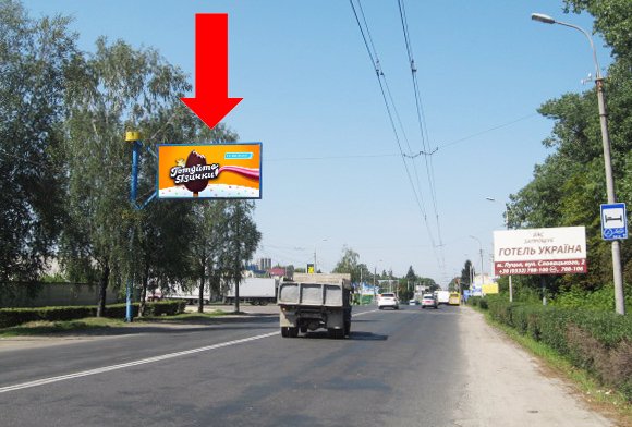 `Билборд №177093 в городе Луцк (Волынская область), размещение наружной рекламы, IDMedia-аренда по самым низким ценам!`