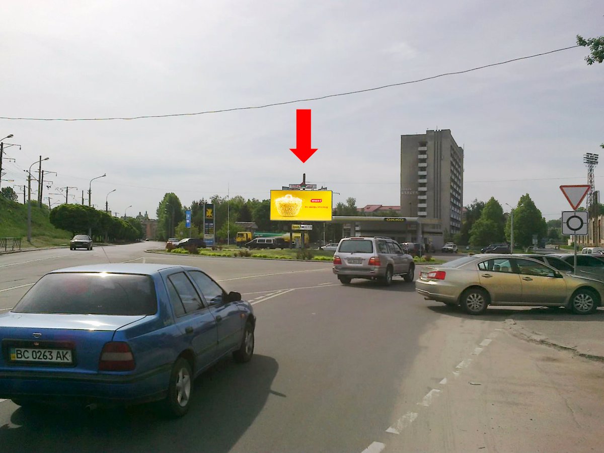 `Билборд №177452 в городе Львов (Львовская область), размещение наружной рекламы, IDMedia-аренда по самым низким ценам!`