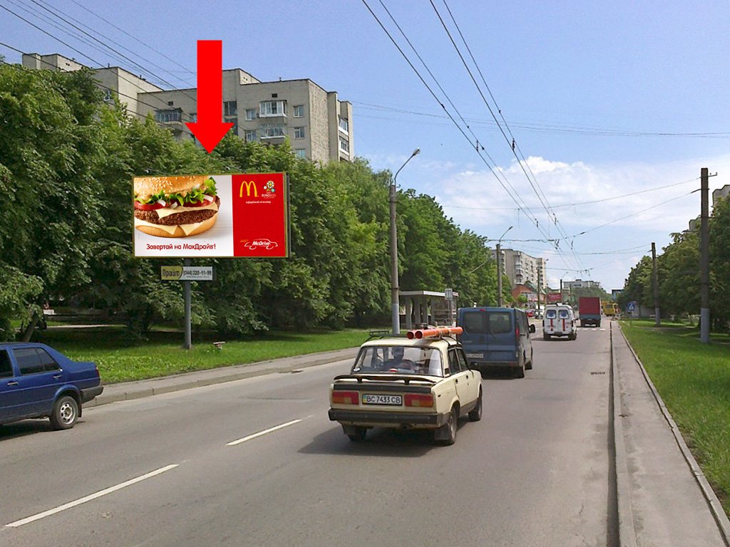 `Билборд №177458 в городе Львов (Львовская область), размещение наружной рекламы, IDMedia-аренда по самым низким ценам!`