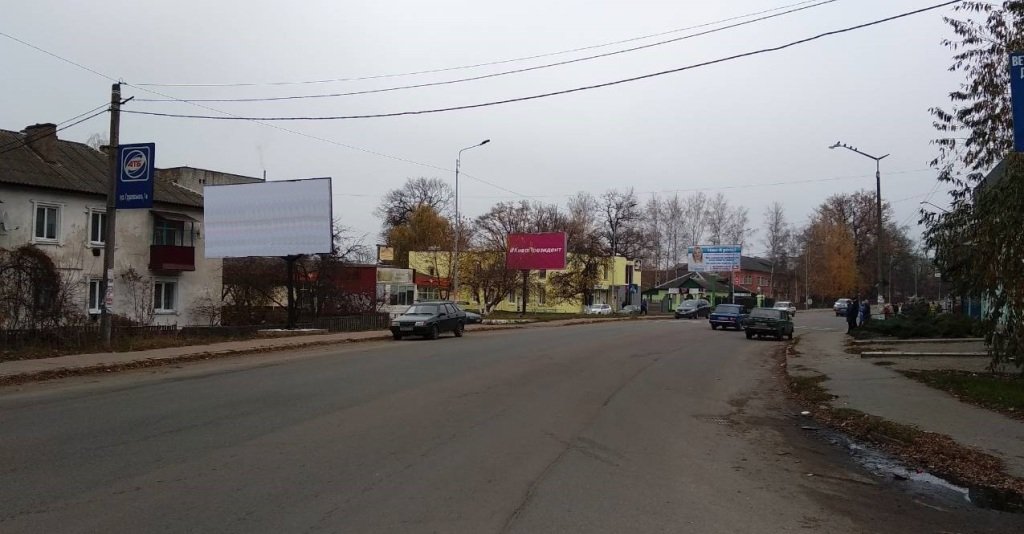 Білборд №182268 в місті Малин (Житомирська область), розміщення зовнішнішньої реклами, IDMedia-оренда найнижчі ціни!