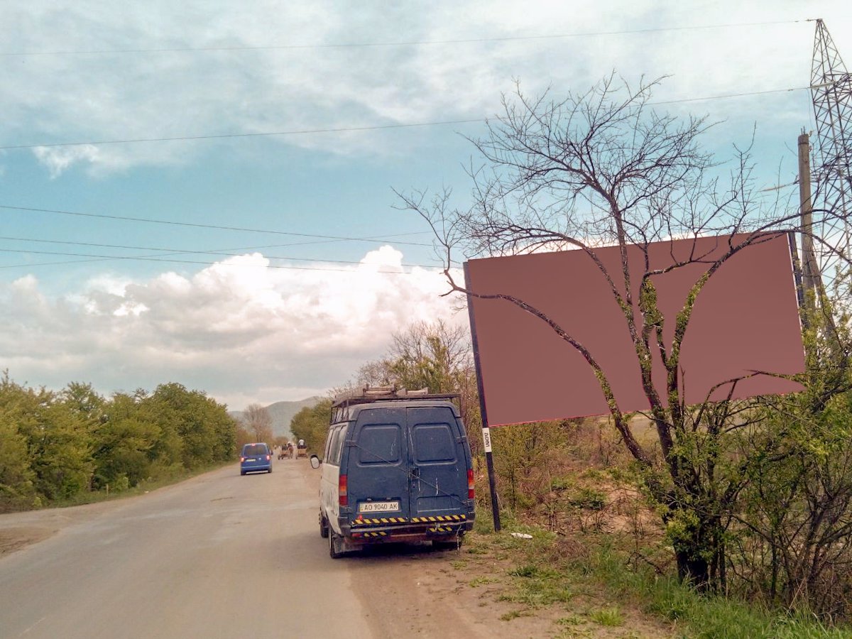 `Билборд №185909 в городе Чинадиево (Закарпатская область), размещение наружной рекламы, IDMedia-аренда по самым низким ценам!`