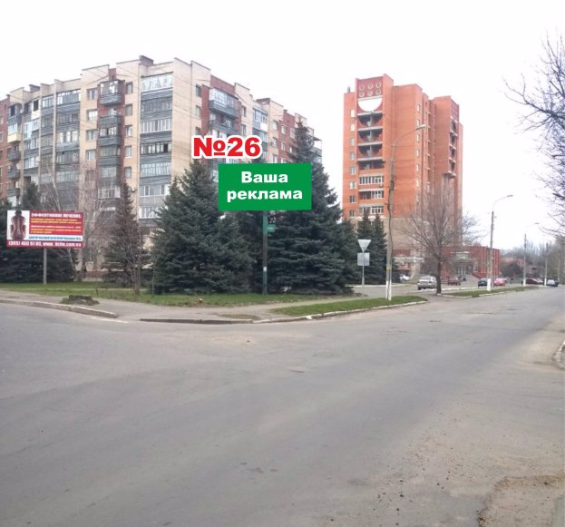 `Билборд №187239 в городе Славянск (Донецкая область), размещение наружной рекламы, IDMedia-аренда по самым низким ценам!`