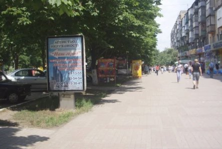 `Ситилайт №188324 в городе Мариуполь (Донецкая область), размещение наружной рекламы, IDMedia-аренда по самым низким ценам!`