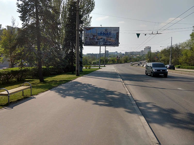 `Билборд №190670 в городе Запорожье (Запорожская область), размещение наружной рекламы, IDMedia-аренда по самым низким ценам!`