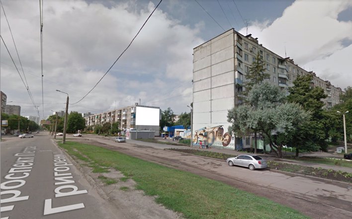 Брандмауер №191008 в місті Харків (Харківська область), розміщення зовнішнішньої реклами, IDMedia-оренда найнижчі ціни!