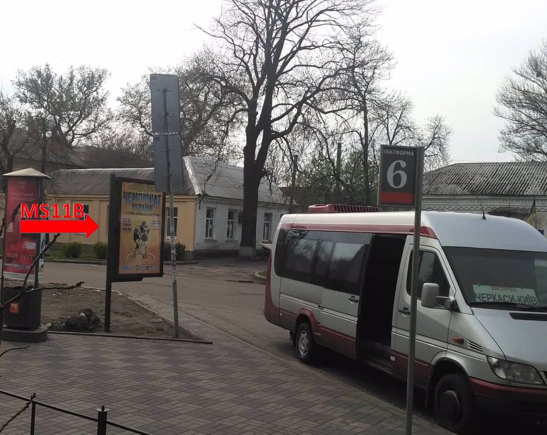 Сітілайт №191120 в місті Черкаси (Черкаська область), розміщення зовнішнішньої реклами, IDMedia-оренда найнижчі ціни!