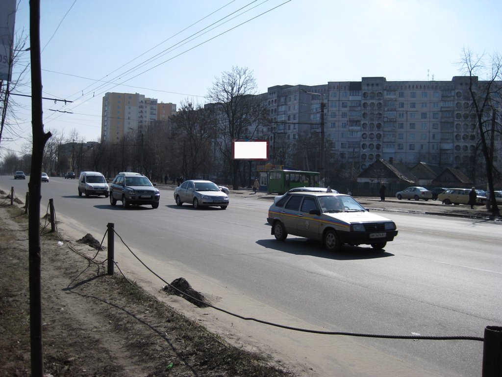 `Билборд №192408 в городе Житомир (Житомирская область), размещение наружной рекламы, IDMedia-аренда по самым низким ценам!`