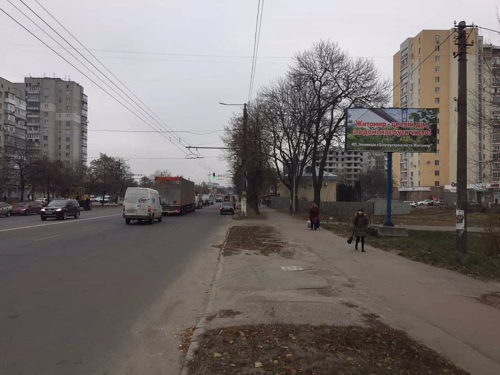 `Билборд №192412 в городе Житомир (Житомирская область), размещение наружной рекламы, IDMedia-аренда по самым низким ценам!`