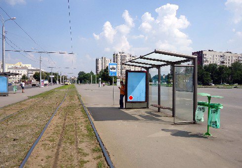Сітілайт №202216 в місті Харків (Харківська область), розміщення зовнішнішньої реклами, IDMedia-оренда найнижчі ціни!