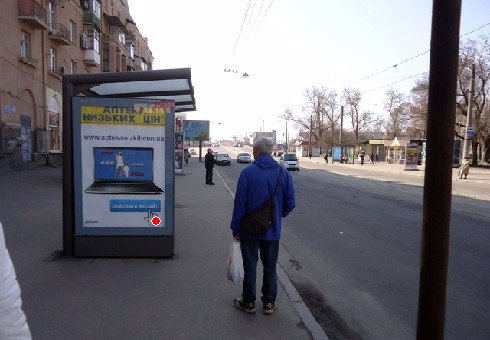 Сітілайт №202227 в місті Харків (Харківська область), розміщення зовнішнішньої реклами, IDMedia-оренда найнижчі ціни!