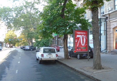 Сітілайт №203055 в місті Одеса (Одеська область), розміщення зовнішнішньої реклами, IDMedia-оренда найнижчі ціни!