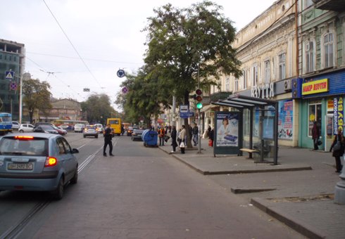 `Остановка №203458 в городе Одесса (Одесская область), размещение наружной рекламы, IDMedia-аренда по самым низким ценам!`