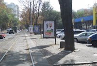 `Ситилайт №203498 в городе Одесса (Одесская область), размещение наружной рекламы, IDMedia-аренда по самым низким ценам!`