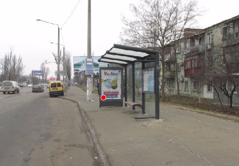 Зупинка №203540 в місті Одеса (Одеська область), розміщення зовнішнішньої реклами, IDMedia-оренда найнижчі ціни!