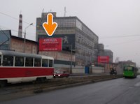 Билборд в городе Харьков #206462 по адресу Євгенія Котляра вул. - завод "Гідропривід" №2 (до центру) `Билборд №206462 в городе Харьков (Харьковская область), размещение наружной рекламы, IDMedia-аренда по самым низким ценам!`