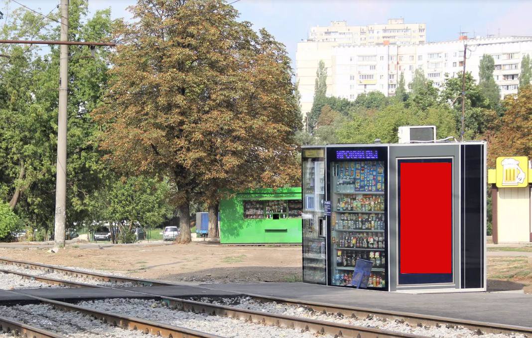 `Ситилайт №210721 в городе Харьков (Харьковская область), размещение наружной рекламы, IDMedia-аренда по самым низким ценам!`