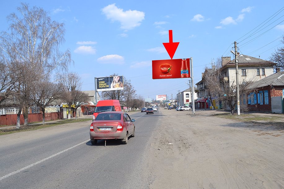 Билборд формат 3х6 №211430 в городе Мерефа (Харьковская область) `Билборд №211430 в городе Мерефа (Харьковская область), размещение наружной рекламы, IDMedia-аренда по самым низким ценам!`